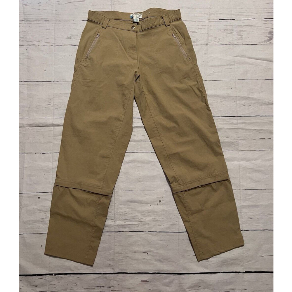 MAGELLAN Sportswear Women's Khaki Sz 12 Convertible Zip-Off Pants EUC
